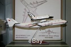 1200 Scale Antonov AN-225 CCCP-82060 Buran Space Shuttle Die-Cast Model Plane