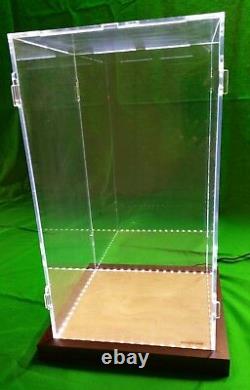 14 x 14 x 28 Display Case for Hot Toy Figures 1/6 Scale, Statue, Doll, LED Light