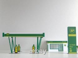 143 Scale Petrol Station Diorama Model Kit Miniature Gas Station Car Display