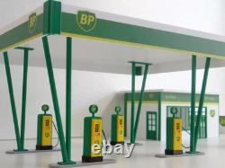 143 Scale Petrol Station Diorama Model Kit Miniature Gas Station Car Display