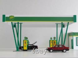 143 Scale Petrol Station Diorama Model Kit Miniature Gas Station Car Display