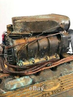 16 SCALE FORD BLOWN 427 DRAGSTER MOTOR Custom Barn Find Unrestored Weathered