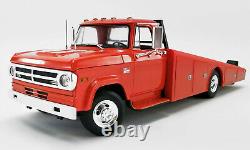 1970 Dodge D-300 Ramp Truck Burnt Orange 118 Scale By Acme A1801900