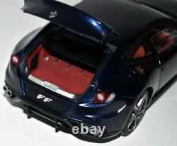 2012 Ferrari Ff Blue Elite 118 Scale Model By Hot Wheels W1118