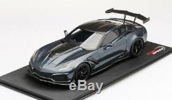 2019 Corvette ZR1 in Dark Shadow Metallic in 118 Scale by Topspeed TS0148