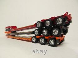 3 Dcp 1/64 Scale Black Orange Red Fontaine Triaxle Lowboy Trailers Detachable