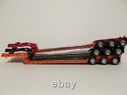 3 Dcp 1/64 Scale Black Orange Red Fontaine Triaxle Lowboy Trailers Detachable