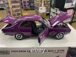 37979 Holden Lj Torana Xu-1 Gtr Purr Pull Purple 118 Scale Die Cast Model Car