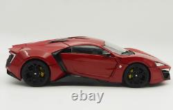 AUTOCRAFT 1/18 Scale Lykan Hyper Sport Red Diecast Car Model Toy Collection