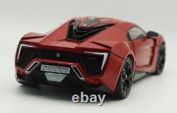 AUTOCRAFT 1/18 Scale Lykan Hyper Sport Red Diecast Car Model Toy Collection