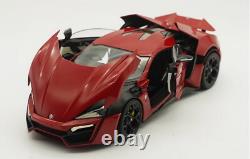 AUTOCRAFT 1/18 Scale Lykan Hyper Sport Red Diecast Car Model Toy Collection