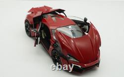 AUTOCRAFT 1/18 Scale Lykan Hyper Sport Red Diecast Car Model Toy Collection