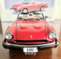 AUTOart 1/18 SCALE FIAT 124 SPIDER IN BOXED AND MINT CONDITION