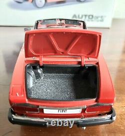 AUTOart 1/18 SCALE FIAT 124 SPIDER IN BOXED AND MINT CONDITION