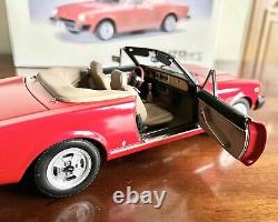 AUTOart 1/18 SCALE FIAT 124 SPIDER IN BOXED AND MINT CONDITION