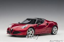 AUTOart 1/18 Scale Alfa Romeo 4C Red Diecast Car Model Toy Gift NIB