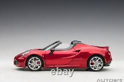 AUTOart 1/18 Scale Alfa Romeo 4C Red Diecast Car Model Toy Gift NIB