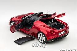 AUTOart 1/18 Scale Alfa Romeo 4C Red Diecast Car Model Toy Gift NIB