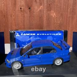 AUTOart 1/18 Scale Diecast 77164 Mitsubishi Lancer Evolution VII Street Car Blue