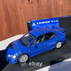 AUTOart 1/18 Scale Diecast 77164 Mitsubishi Lancer Evolution VII Street Car Blue