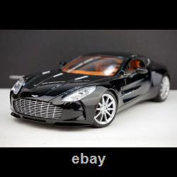 AUTOart 118 Scale Aston Martin ONE77 Black Alloy Diecast Car Model Collection