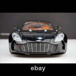 AUTOart 118 Scale Aston Martin ONE77 Black Alloy Diecast Car Model Collection