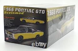 Acme 1/18 Scale Diecast A1801219 1966 Pontiac GTO Restomod Black/Yellow