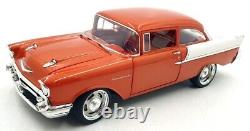 Acme 1/18 Scale Diecast A1807015 1957 Chevrolet 150 Rust Orange/White