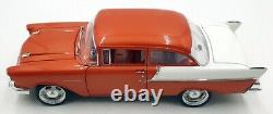 Acme 1/18 Scale Diecast A1807015 1957 Chevrolet 150 Rust Orange/White