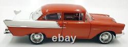 Acme 1/18 Scale Diecast A1807015 1957 Chevrolet 150 Rust Orange/White