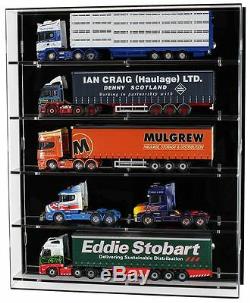 Acrylic Model Wall Display Case for 150 Scale Model Trucks 5 Shelves