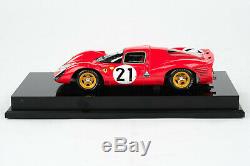 Amalgam Ferrari 330P4 118 scale #21, 2nd Le Mans 1967 Ford v Ferrari