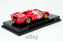 Amalgam Ferrari 330P4 118 scale #21, 2nd Le Mans 1967 Ford v Ferrari