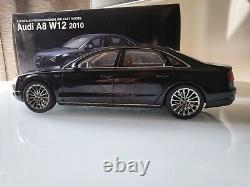 Audi A8 L W12 2010 die-cast 118 scale model Kyosho black 09231SBK RARE MIB