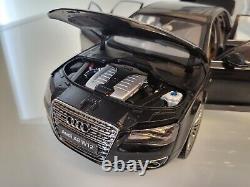 Audi A8 L W12 2010 die-cast 118 scale model Kyosho black 09231SBK RARE MIB