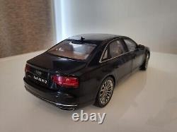 Audi A8 L W12 2010 die-cast 118 scale model Kyosho black 09231SBK RARE MIB