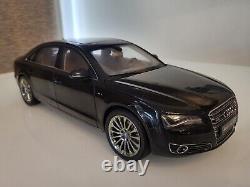 Audi A8 L W12 2010 die-cast 118 scale model Kyosho black 09231SBK RARE MIB