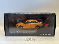 Audi Rs 3 Rs3 Solar Orange Saloon Limousine 143 I-scale Dealer Model Rare