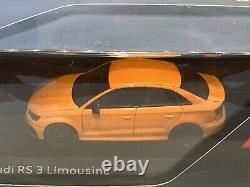 Audi Rs 3 Rs3 Solar Orange Saloon Limousine 143 I-scale Dealer Model Rare