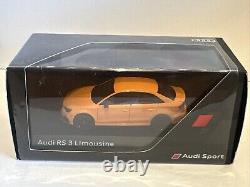 Audi Rs 3 Rs3 Solar Orange Saloon Limousine 143 I-scale Dealer Model Rare