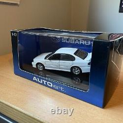 Auto Art Diecast 1/43 Subaru Legacy B4 White Scale Model Car Brand New
