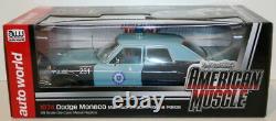 Auto World 1/18 Scale AMM1023/06 1974 Dodge Monaco Massachusetts State Police