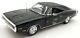Auto World 1/18 Scale Amm1302/06 1970 Dodge Charger R/t Black