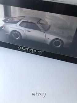 AutoArt 1/18 Scale Porsche 924 Carrera GT 1980 Silver VERY RARE MODEL