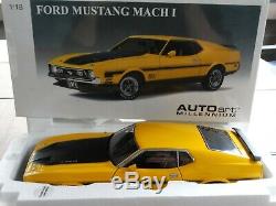 AutoArt Millennium 1971 Ford Mustang Mach 1 Fastback 118 Scale Diecast'71 Car