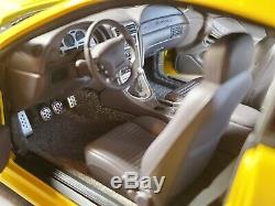 AutoArt Millennium 2003 Ford Mustang Mach 1 118 Scale Diecast Model Yellow Car