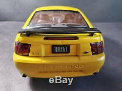 AutoArt Millennium 2003 Ford Mustang Mach 1 118 Scale Diecast Model Yellow Car