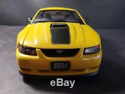 AutoArt Millennium 2003 Ford Mustang Mach 1 118 Scale Diecast Model Yellow Car