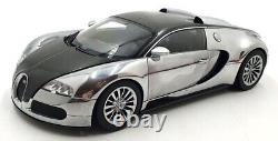Autoart 1/18 Scale Diecast 70966 Bugatti Veyron 16.4 Pur Sang Black/Chrome