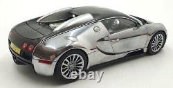 Autoart 1/18 Scale Diecast 70966 Bugatti Veyron 16.4 Pur Sang Black/Chrome